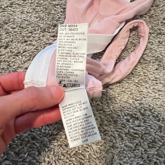 Splendid Pink and White Bikini sz XS - Picture 11 of 11